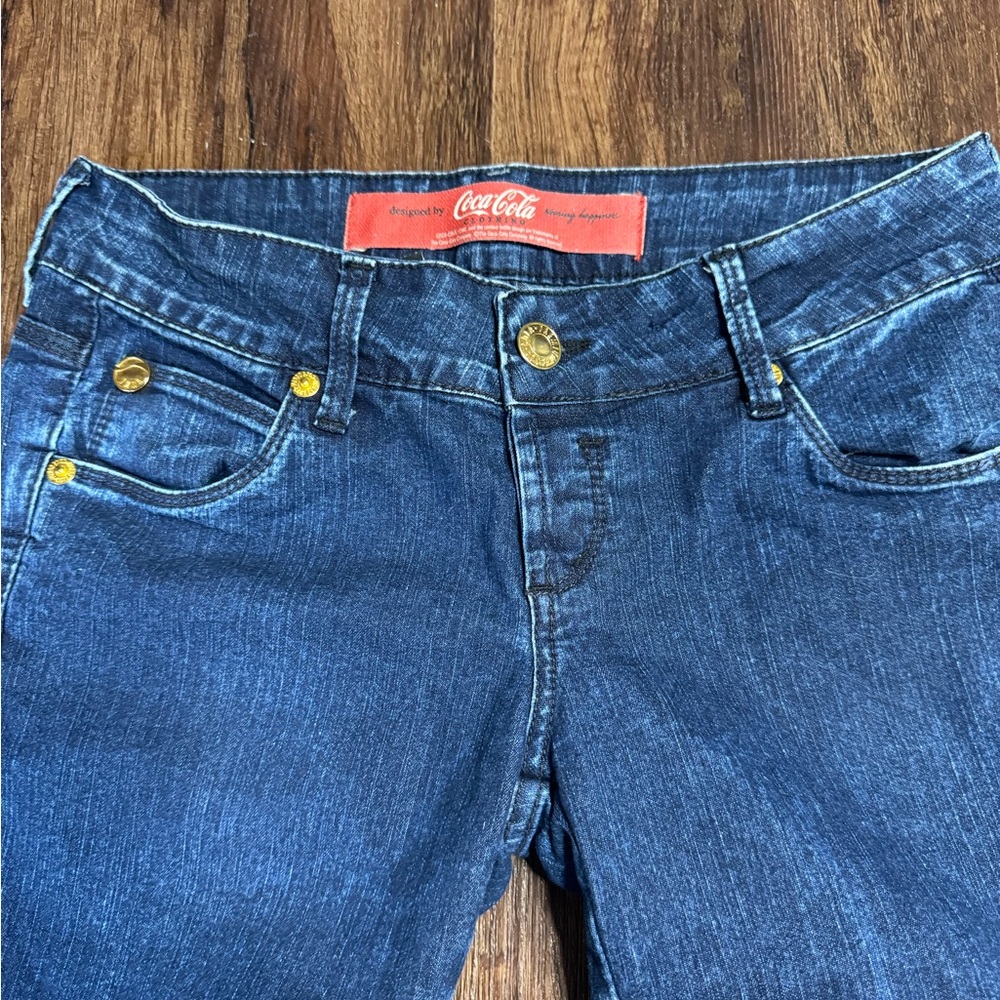 Coca Cola Blue High Rise Jeans Classic Style